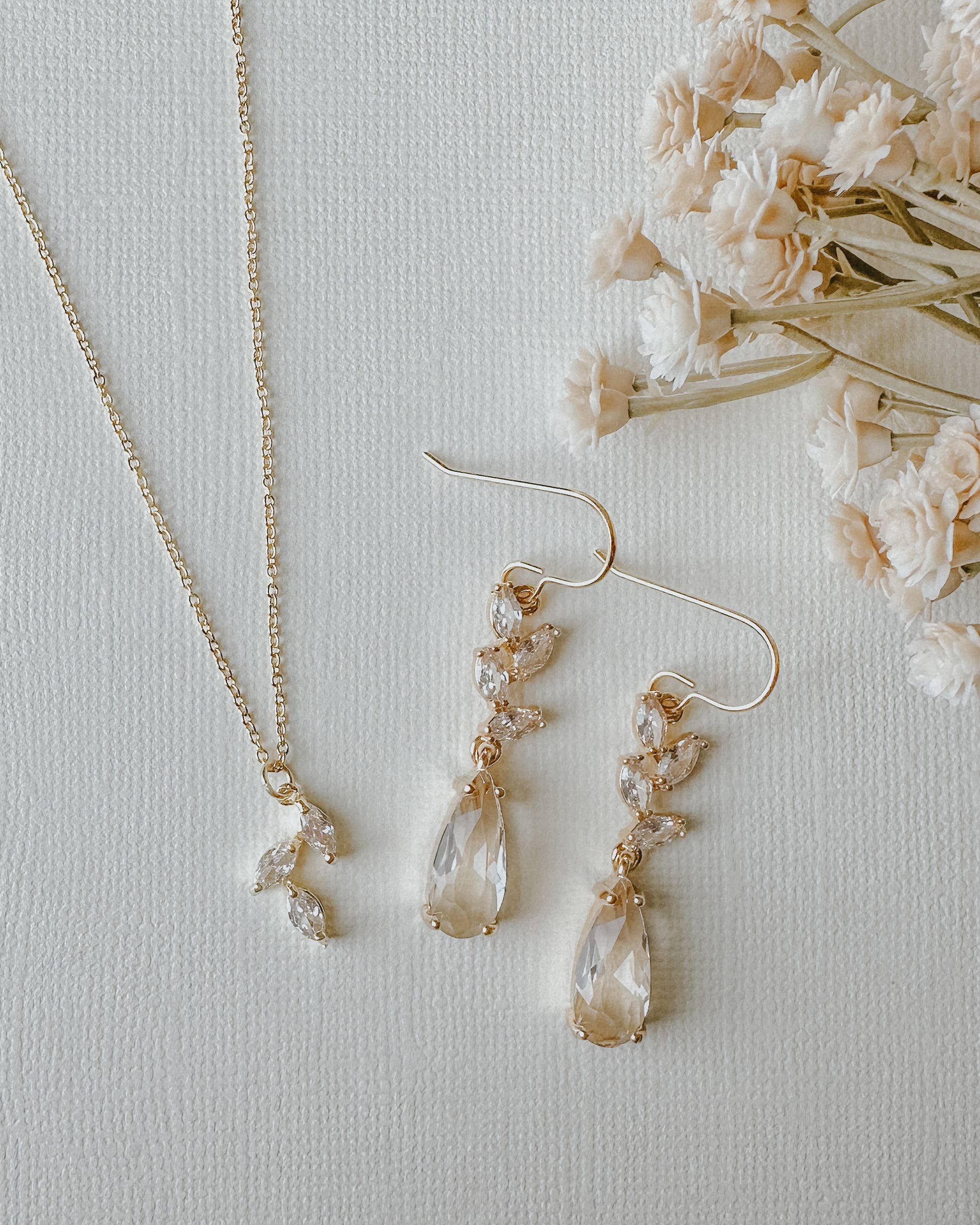 Willow Earrings - Gold Wedding Jewelry: 14k Gold Filled