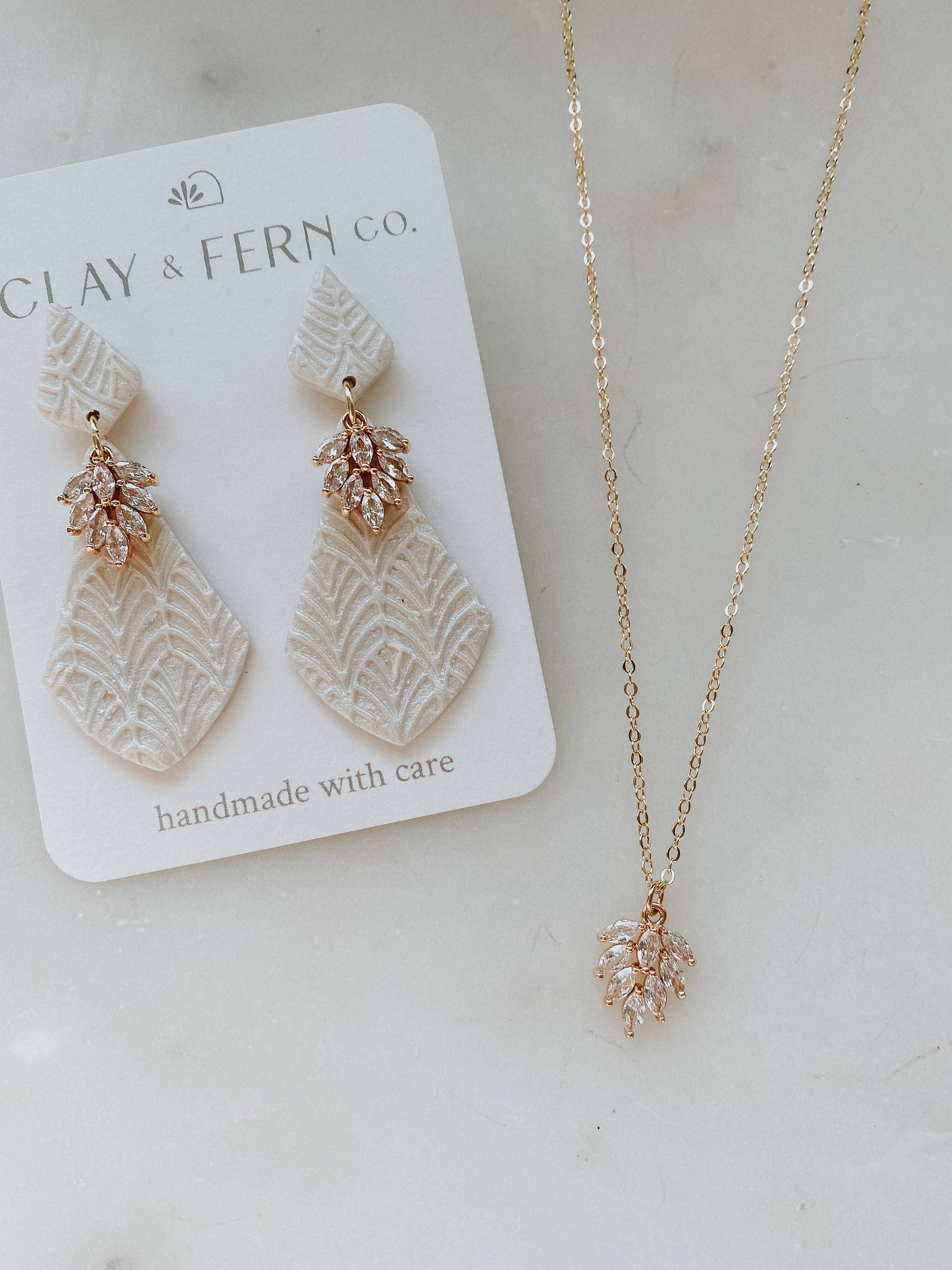 Dahlia Necklace - Gold | Simple Wedding Jewelry: Gold Filled