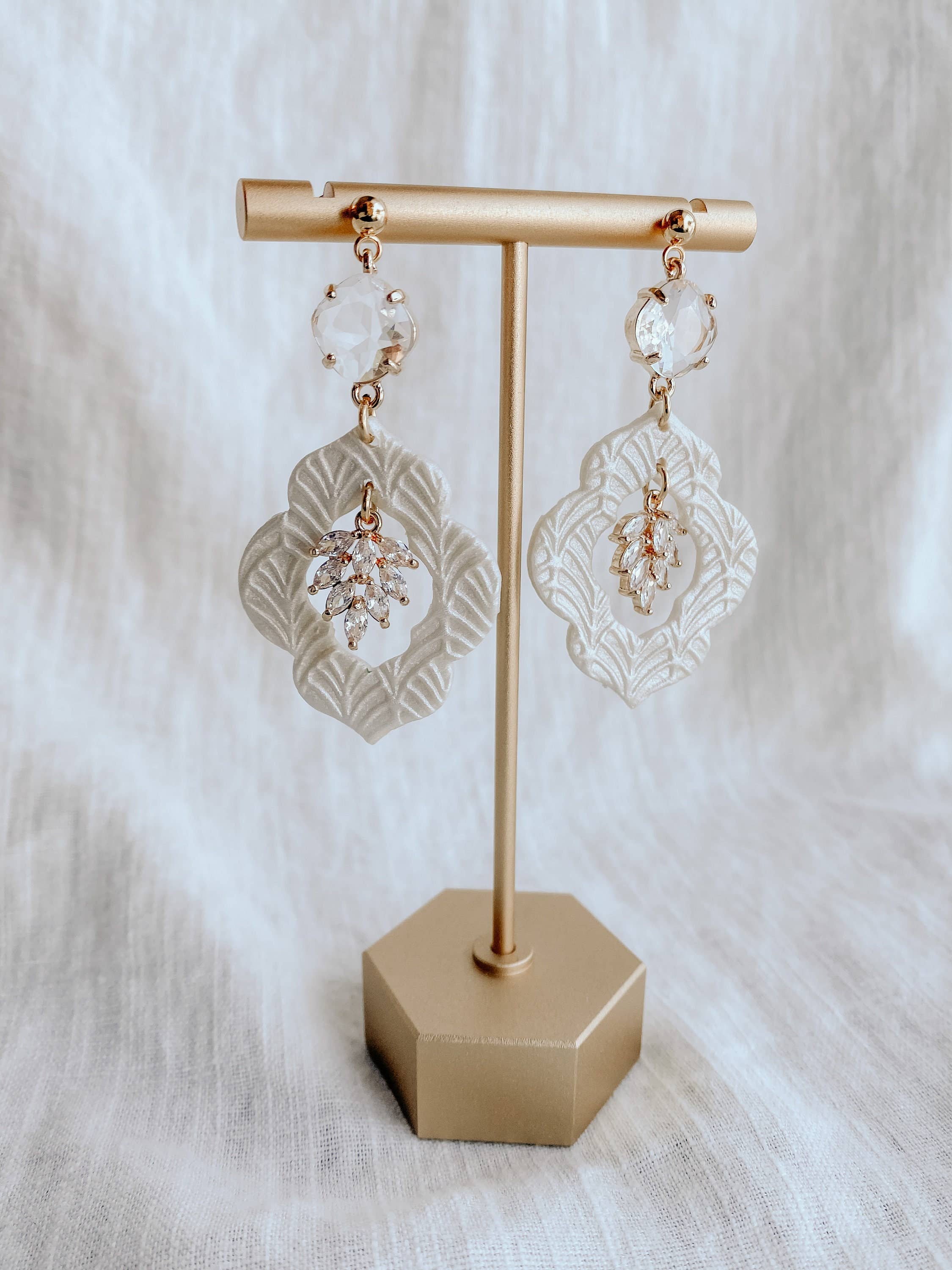 Birch Earrings - Gold Wedding Earrings