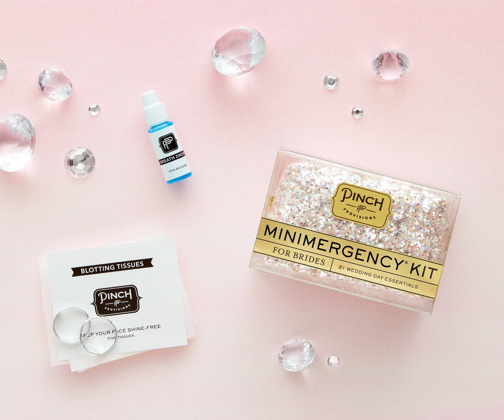 Minimergency Kit for Brides | Wedding Gifts: White Iridescent