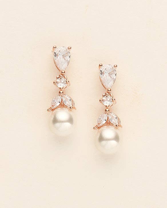 Kathy Dainty Pearl Earrings: Silver / Earrings Only