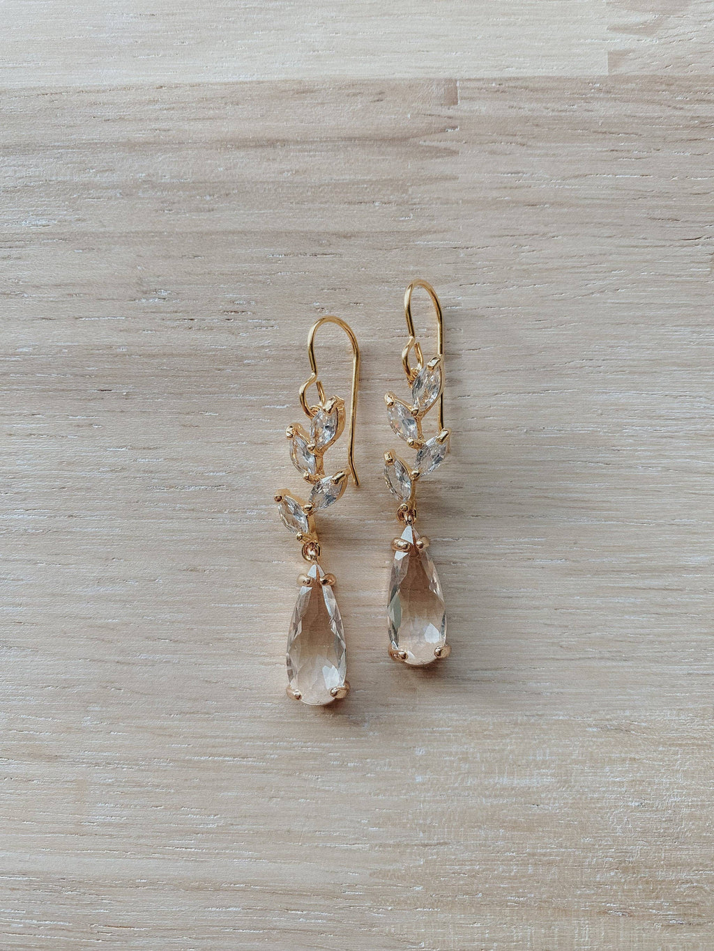 Willow Earrings - Gold Wedding Jewelry: 14k Gold Filled