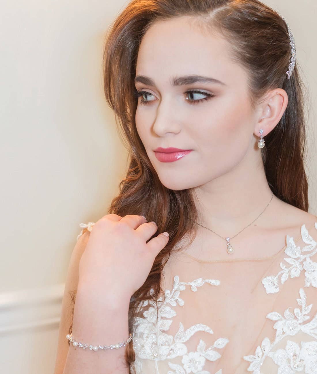 Kathy Dainty Pearl Earrings: Silver / Earrings Only