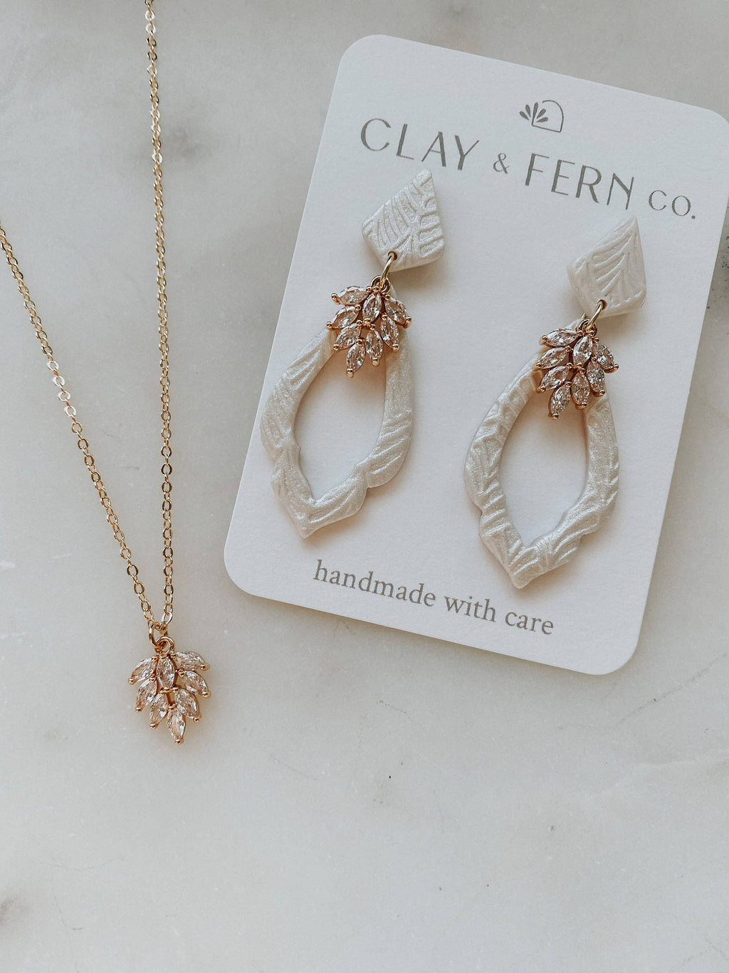 Dahlia Necklace - Gold | Simple Wedding Jewelry: Gold Filled
