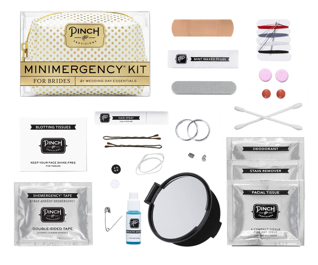 Minimergency Kit for Brides | Wedding Gifts: White Iridescent