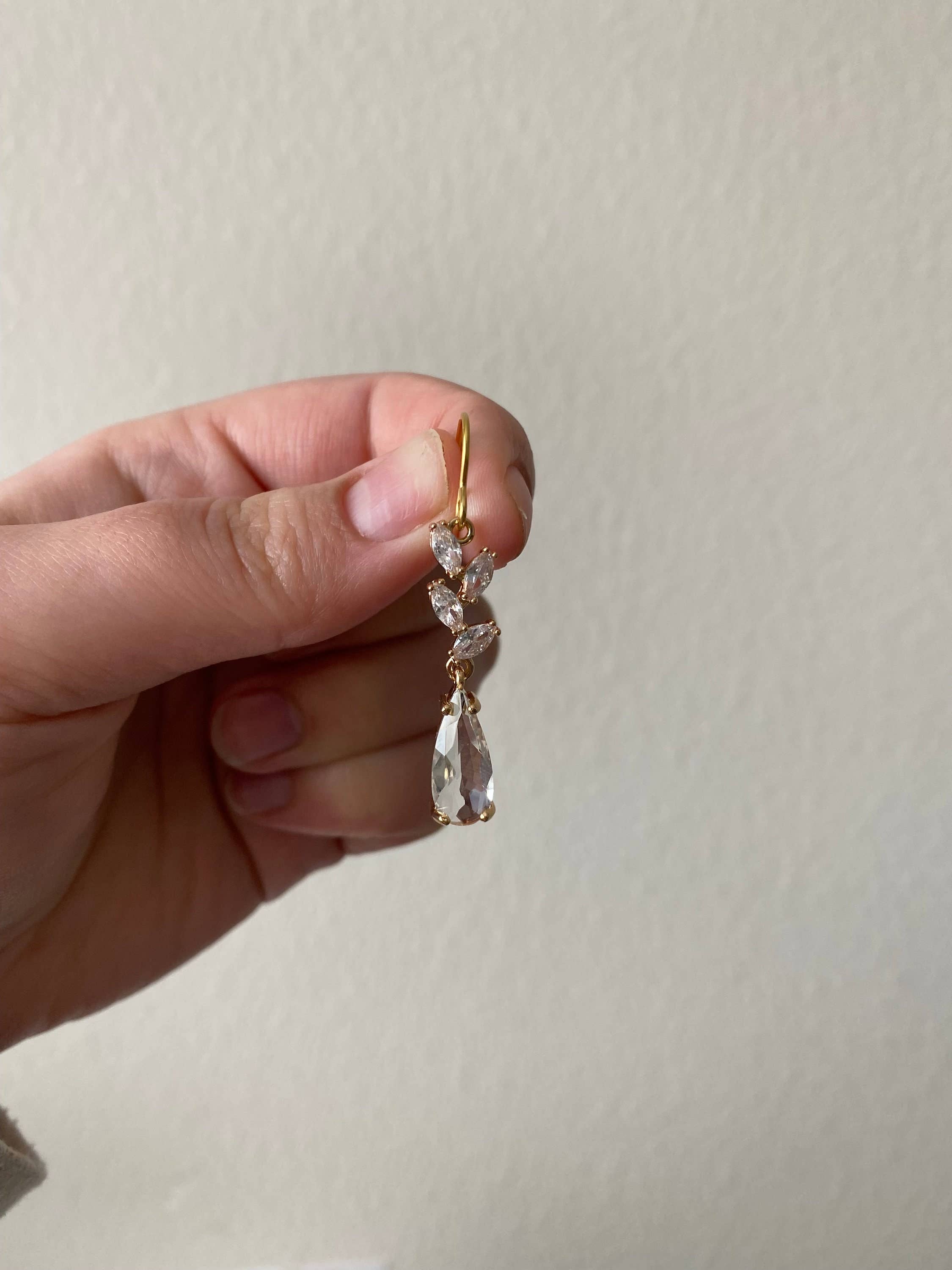 Willow Earrings - Gold Wedding Jewelry: 14k Gold Filled