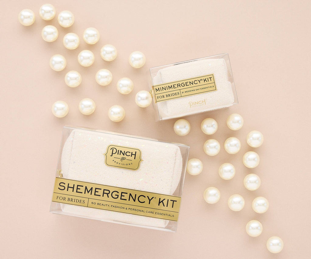 Minimergency Kit for Brides | Wedding Gifts: White Iridescent