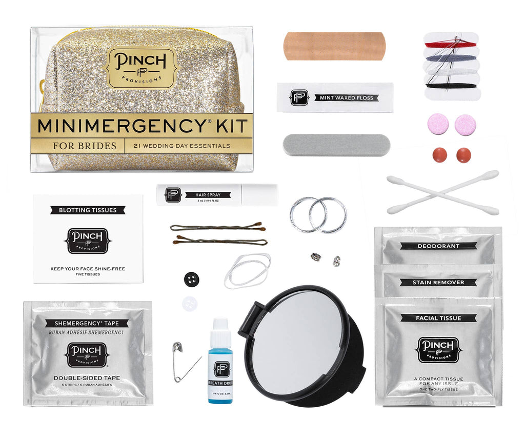 Minimergency Kit for Brides | Wedding Gifts: White Iridescent