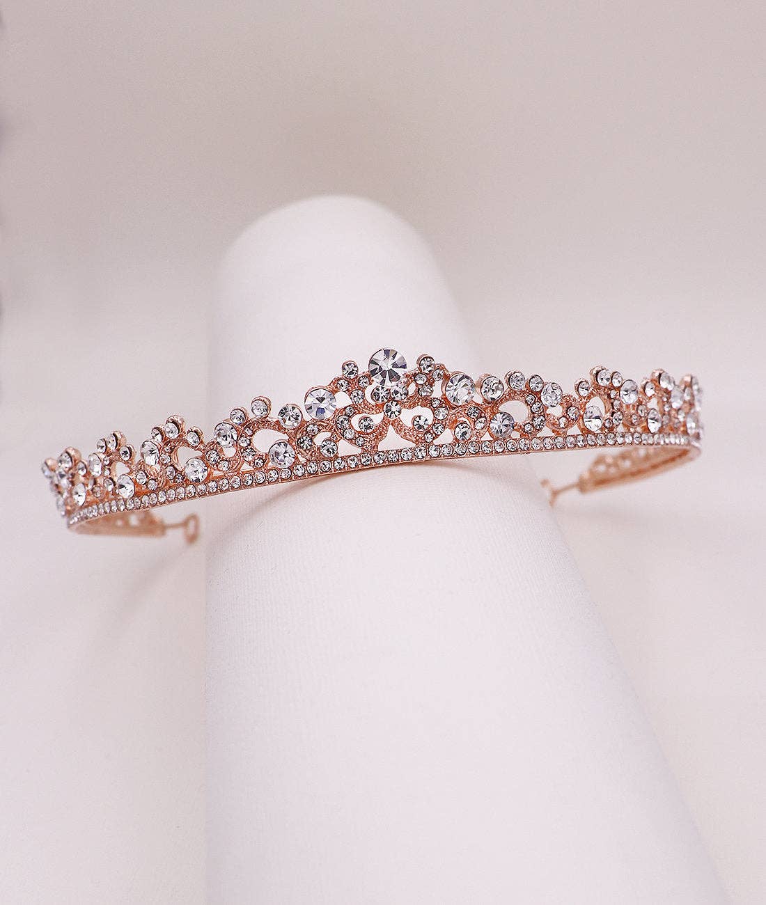 Kylar Crystal Wedding Tiara: Silver