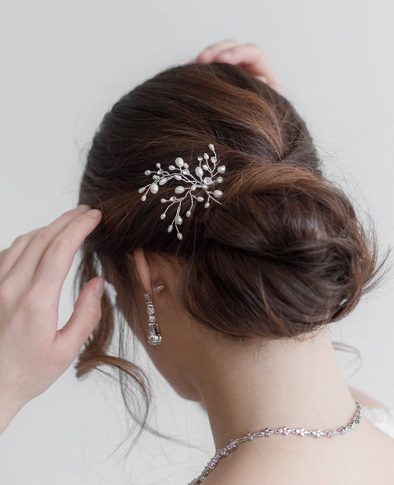 Sprigs Freshwater Pearl Hair Pin Set of 2