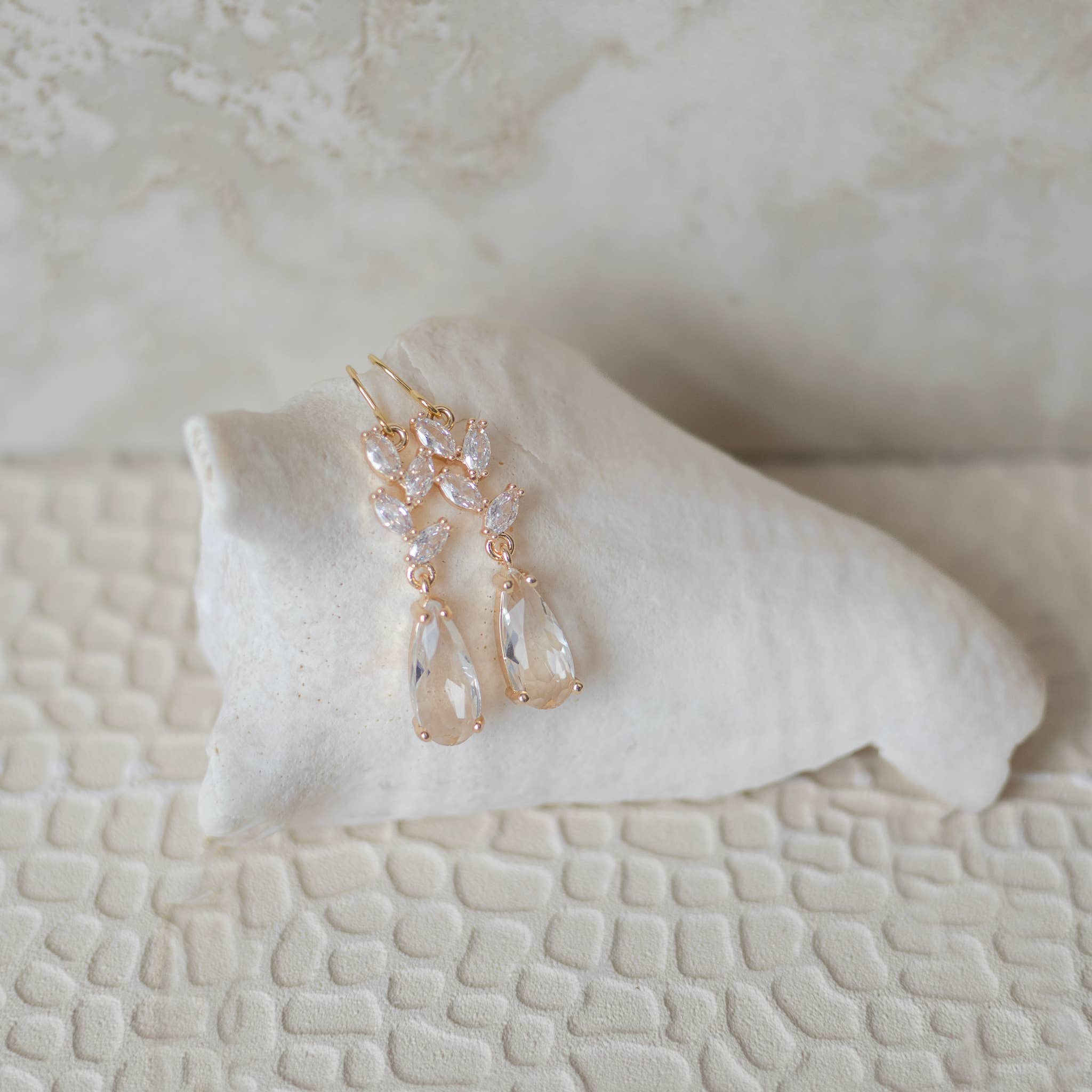 Willow Earrings - Gold Wedding Jewelry: 14k Gold Filled