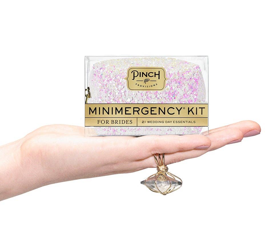 Minimergency Kit for Brides | Wedding Gifts: White Iridescent