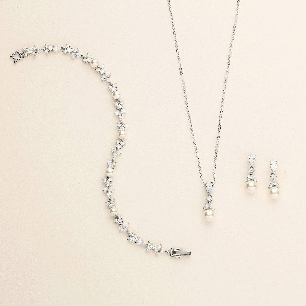 Kathy Dainty Pearl Earrings: Silver / Clip Ons