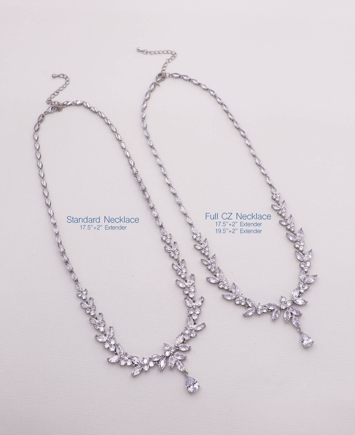 Camilla Statement Jewelry Set: Silver / Earrings & Necklace 17"
