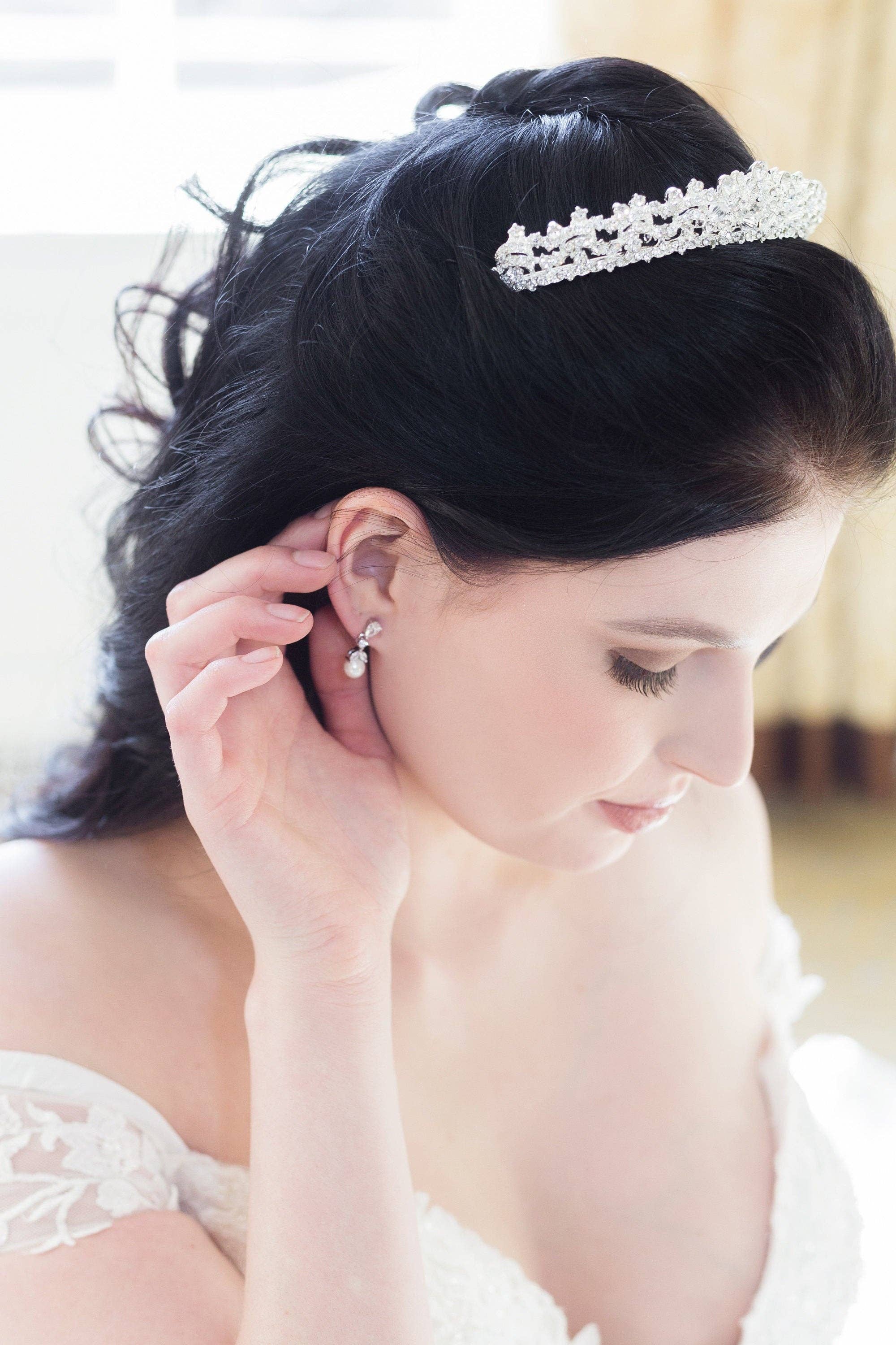 Kathy Dainty Pearl Earrings: Silver / Earrings Only