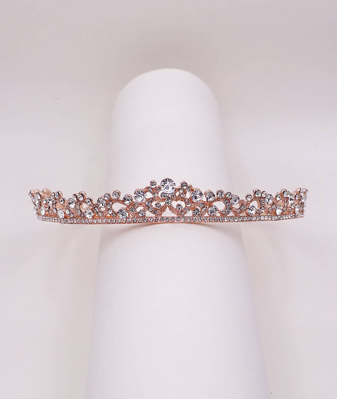 Kylar Crystal Wedding Tiara: Silver